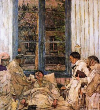 Dr Vaquez And His Assistant Dt Parvu At The Hôpital De La Pieié Artwork by Edouard Vuillard