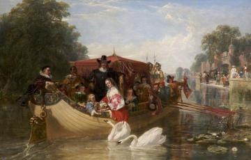 An Episode in the Happier Days of Charles I Artwork by Frederick Goodall