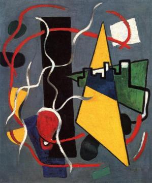 The Yellow Triangle Artwork by Fernand Léger