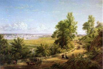 Bay of New York from the Heights of Hoboken Artwork by William Rickarby Miller