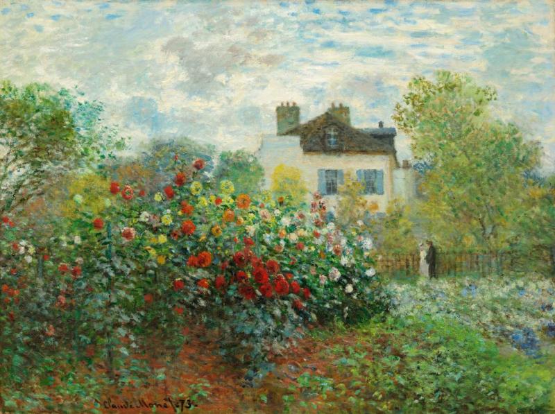 The Garden At Argenteuil Artwork by Claude Oscar Monet
