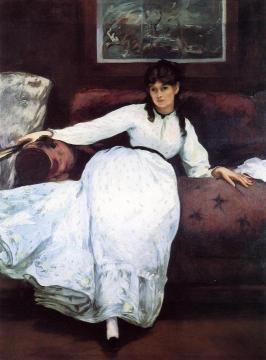 Repose: Portrait of Berthe Morisot Artwork by Edouard Manet