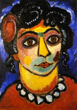 Asian Woman Artwork by Alexej Jawlensky