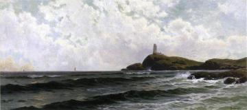 White Island Lighthouse, Isles of Shoals Artwork by Alfred Thompson Bricher