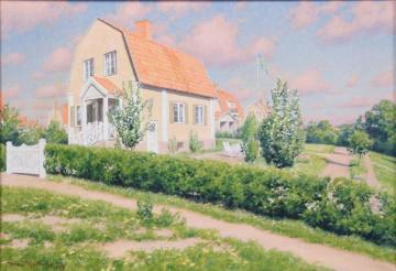 Villas in the Sunshine Artwork by Johan Krouthén