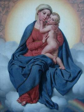 The Virgin With Child Artwork by Christoffer Wilhelm Eckersberg