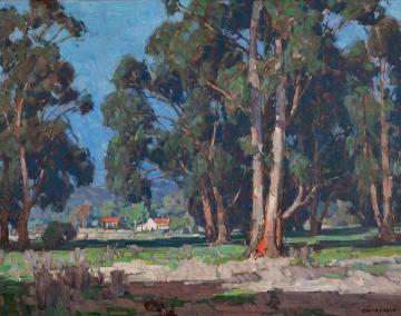 Eucalyptus Landscape, California Artwork by Edgar Alwyn Payne