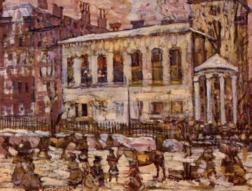 Boston, Snowy Day Artwork by Maurice Prendergast
