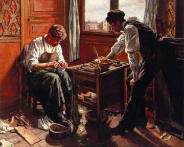 The Shoemaker, The Two Givort Brothers Artwork by Maximilien Luce