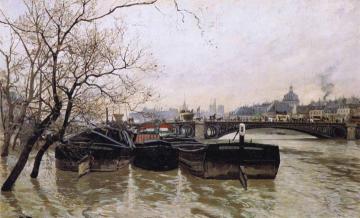 Flooding by the Seine Artwork by Fritz Thaulow