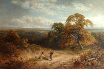 A Lane in Surrey Artwork by George Turner