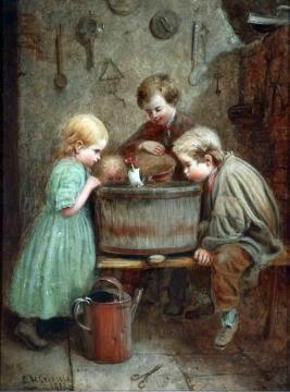 At Play Artwork by Edward Henry Corbould