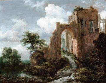 Entrance Gate of the Castle of Brederode Artwork by Jacob van Ruisdael