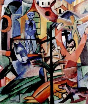 The Balcony Artwork by Heinrich Campendonk