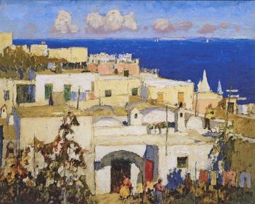 The Blue Sea, Capri Artwork by Konstantin Gorbatov