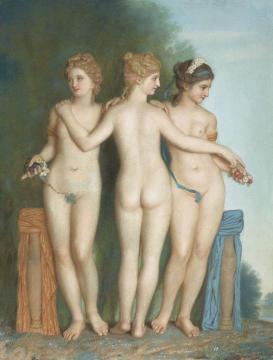 The Three Graces Artwork by Jean Etienne Liotard