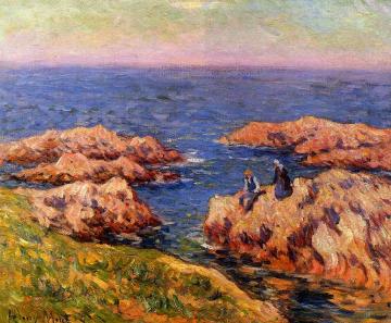 Rocky Coast, Brittany Artwork by Henry Moret