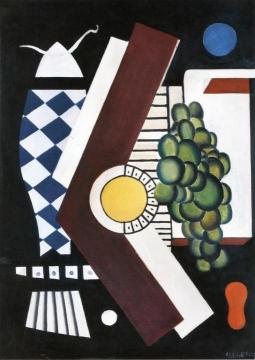 Grapes and Fish Artwork by Fernand Léger