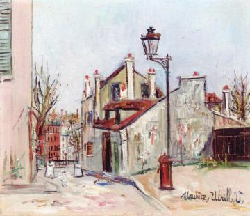 The House of Mimi Pinson Artwork by Maurice Utrillo