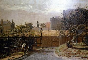 Melbourne Gaol In Sunlight From The Public Library Grounds Artwork by Frederick McCubbin