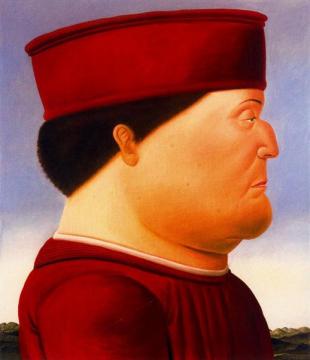 After Piero Della Francesca Artwork by Fernando Botero