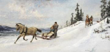 Winter Trip Artwork by Axel Hjalmar Ender