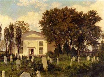 The Roxborough Baptist Church Artwork by William Trost Richards