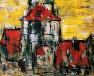 City Gate in Dinkelsbühl Artwork by Christian Rohlfs