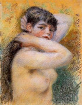Young Woman at Her Toilette Artwork by Pierre Auguste Renoir