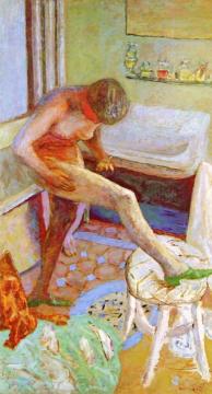 The Green Slipper Artwork by Pierre Bonnard