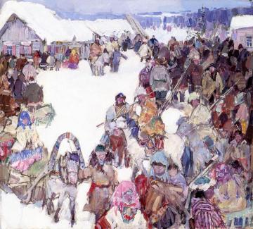 Siberian Winter Festival Artwork by Leon Shulman Gaspard
