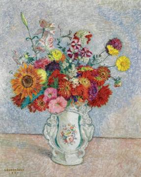 Bouquet of Flowers Artwork by Leon De Smet