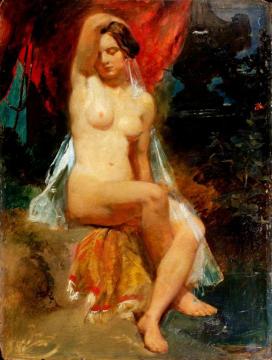 Woman At A Fountain Artwork by William Etty