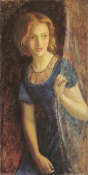 Mariana at the Window Artwork by Arthur Hughes
