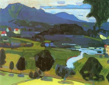 View over the Staffelsee Artwork by Wassily Kandinsky