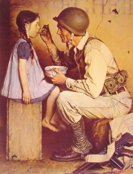 The American Way Artwork by Norman Rockwell