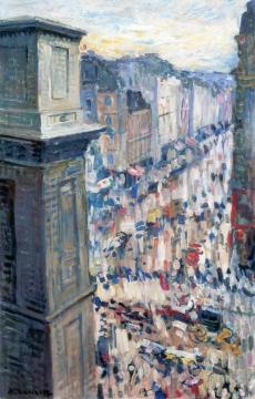 Boulevard in Motion Artwork by Nicolas Tarkhoff