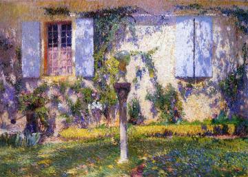 Soleil sur la Facade de Marquayrol Artwork by Henri Martin