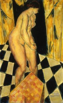 Nude Seated at Her Dressing Table Artwork by Alfred Henry Maurer