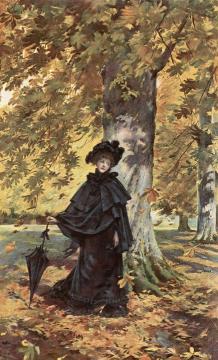 Falling Leaves Artwork by Madeleine Jeanne Lemaire