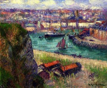 The Port of Dieppe Artwork by Gustave Loiseau