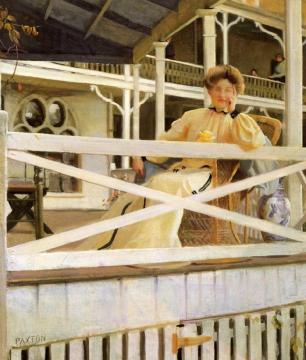 The White Veranda Artwork by William Mcgregor Paxton