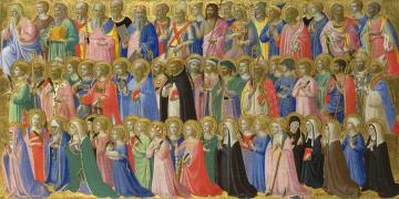 The Forerunners Of Christ With Saints And Martyrs Artwork by Fra Angelico