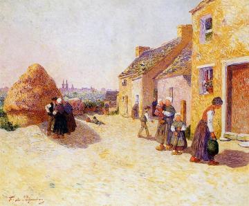 Farmyard Artwork by Ferdinand du Puigaudeau