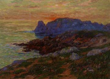 L'Ille d'Ouessant, Fininstere Artwork by Henry Moret