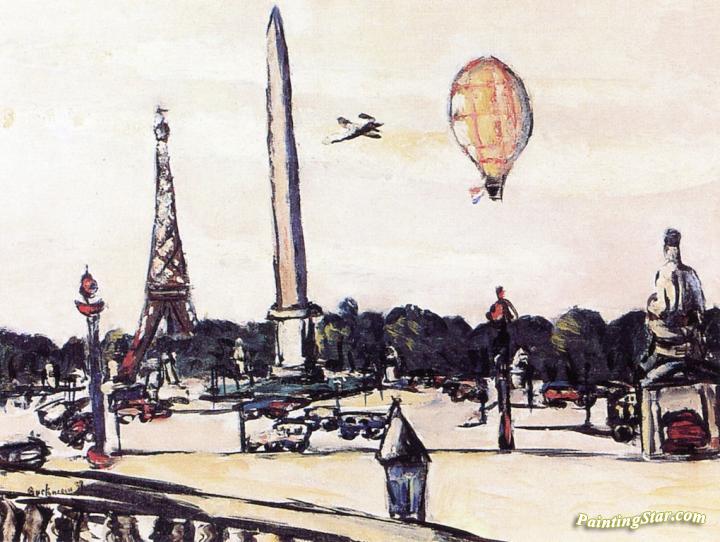 Place De La Concorde By Day Artwork by Max Beckmann