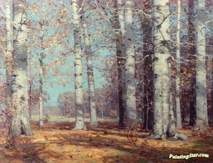 Autumn Beeches Artwork by John F. Carlson