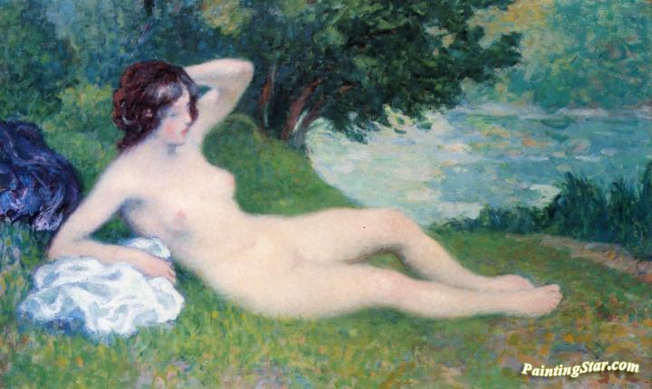 Bather Artwork by Georges D'espagnat