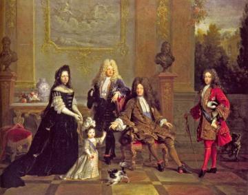 Louis XIV and His Family Artwork by Nicolas de Largillierre
