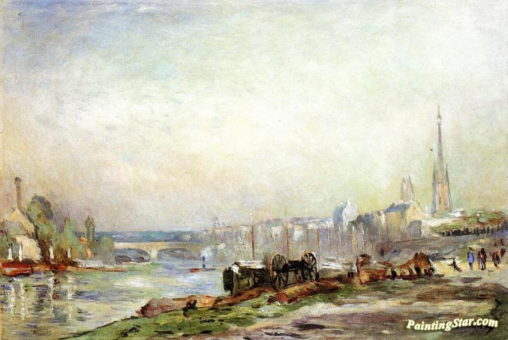 Rouen, the Seine and the Cathedral Artwork by Albert Lebourg